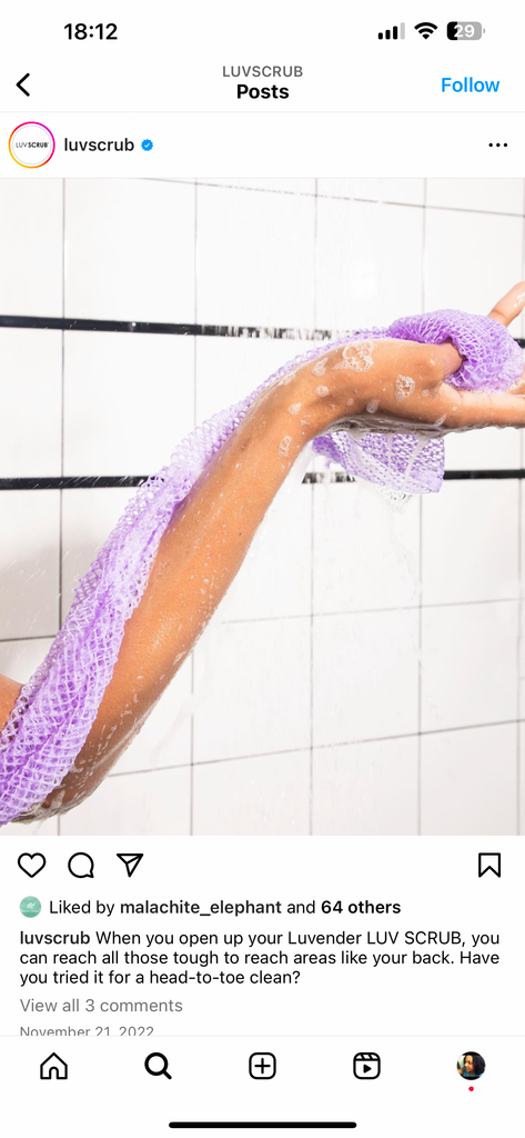 LUVSCRUB - Mesh Body Exfoliator