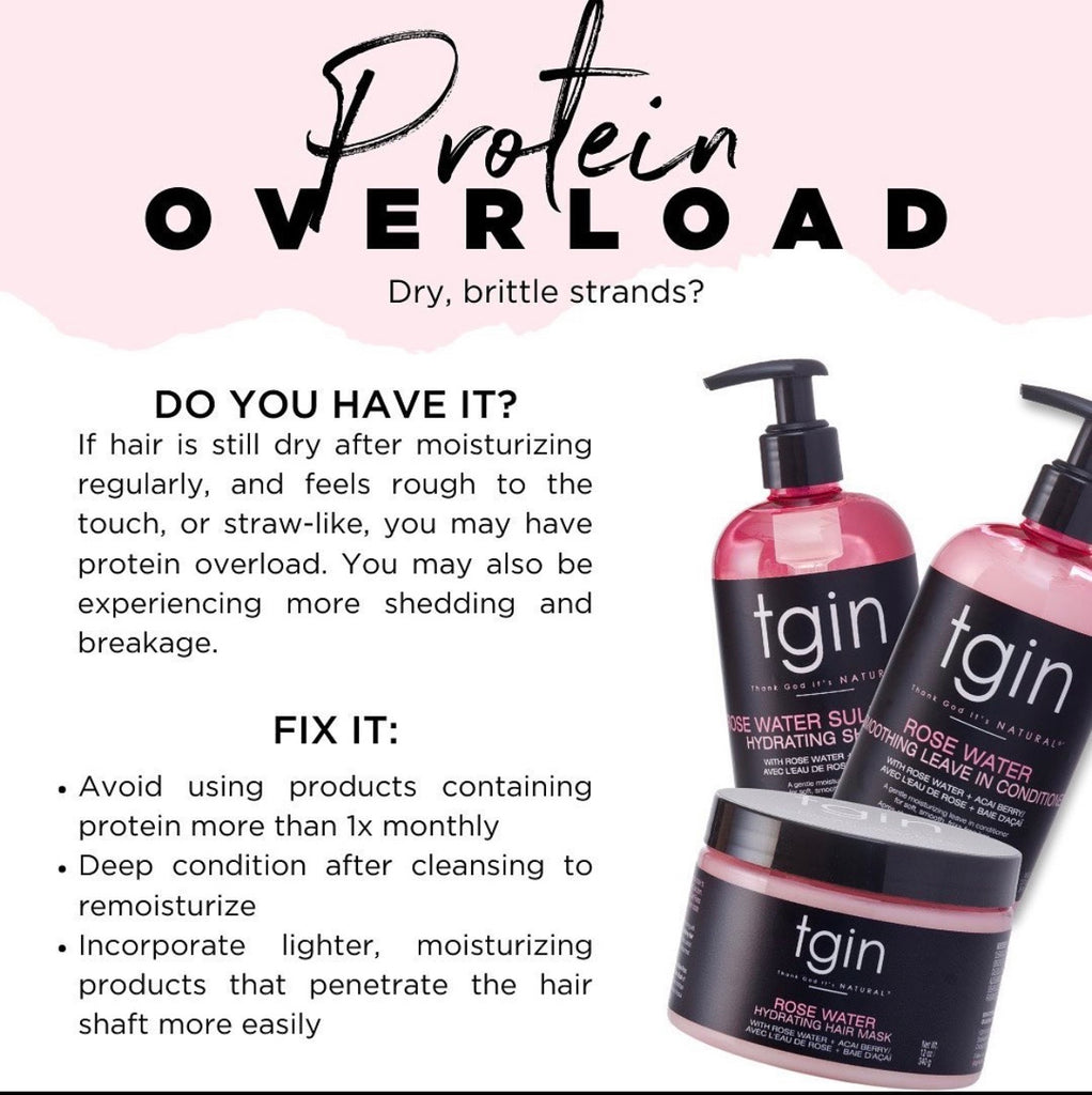 TGIN rose water - protein overload
