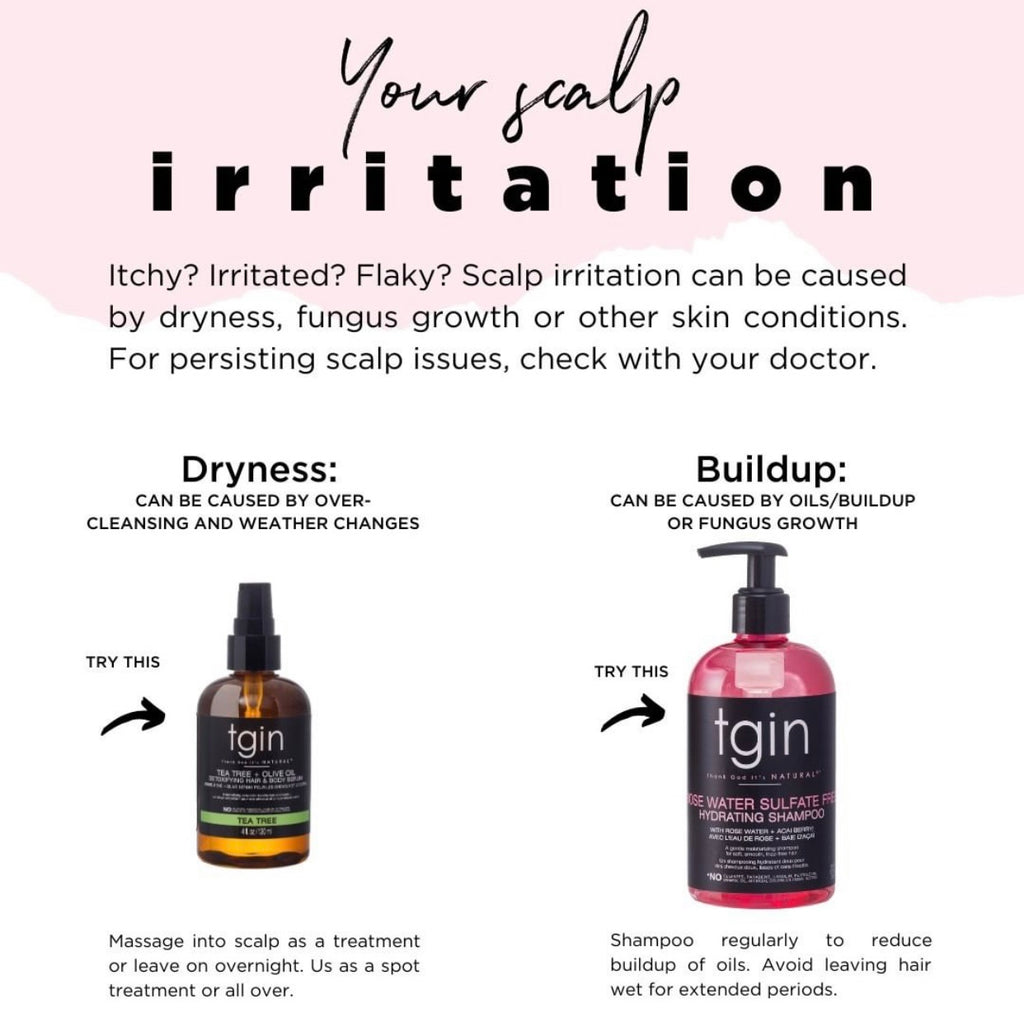 TGIN rose water shampoo for scalp irritation