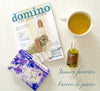 Domino Magazine, TGIN Argan oil body and Hair Serum and Golden Milk