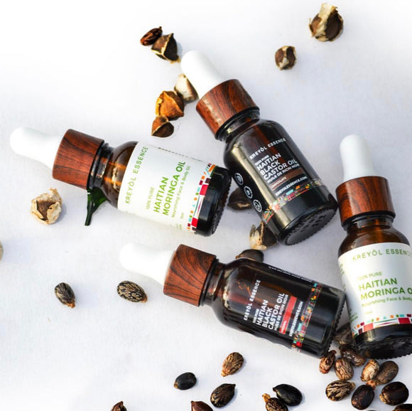 Beauty staples : Moringa Oil and Haitian Black Castor Oil