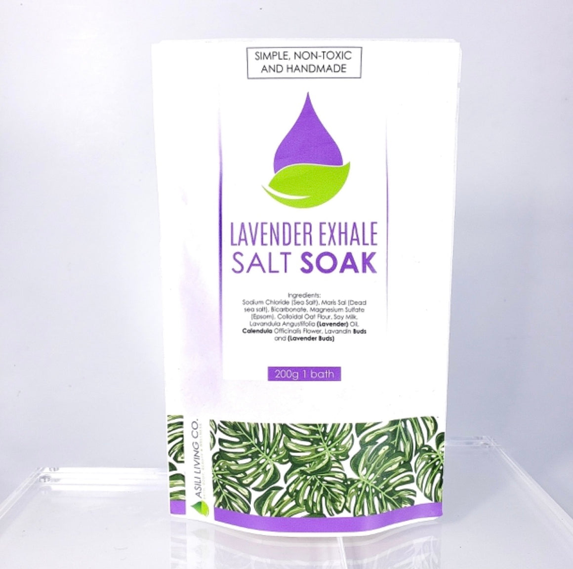 lavender exhale bath soak - asili living 
